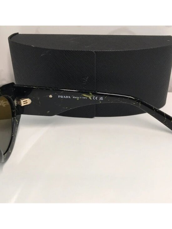 NEW AUTHENTIC PRAD PR 20ZS Women’s Sunglasses – Black Yellow Marble / Dark Brown main image 10